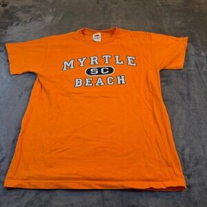 Orange Myrtle Beach SC Graphic T-Shirt Fruit of the Loom Cotton Adult Medium